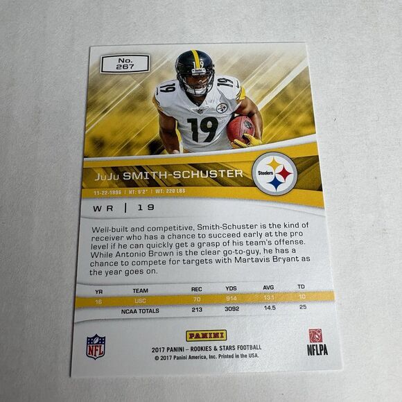 2017 Panini Rookies & Stars Rookie #267 JuJu Smith Schuster (RC) Steelers Chiefs - Picture 4 of 6
